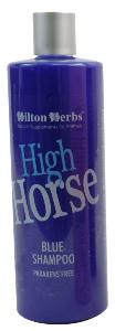 Shampoing "High Horse Blue" pour chevaux blancs