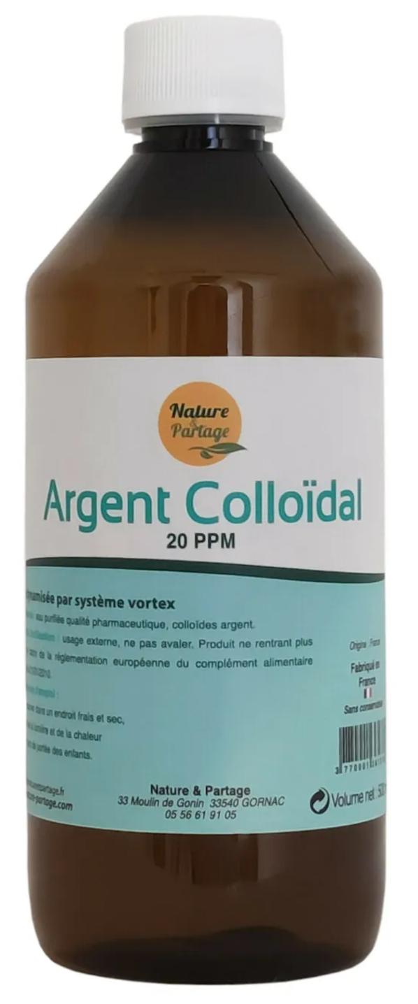 Argent colloïdal 20 ppm pour chevaux