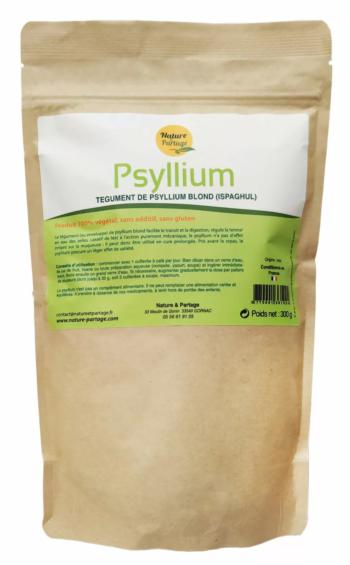 Psyllium Pur blond pour la présence de sable chez les chevaux en 300gr