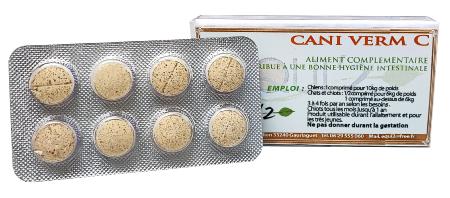 Cani Verm C Blister le vermifuge naturel en cachet des chats 