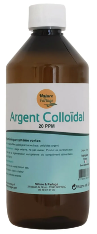 Argent colloïdal 20 ppm pour chiens