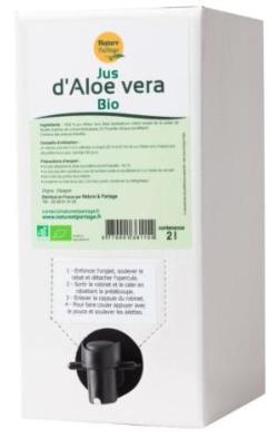 Aloé Véra Bio pour humains en fontaine de 2 litres